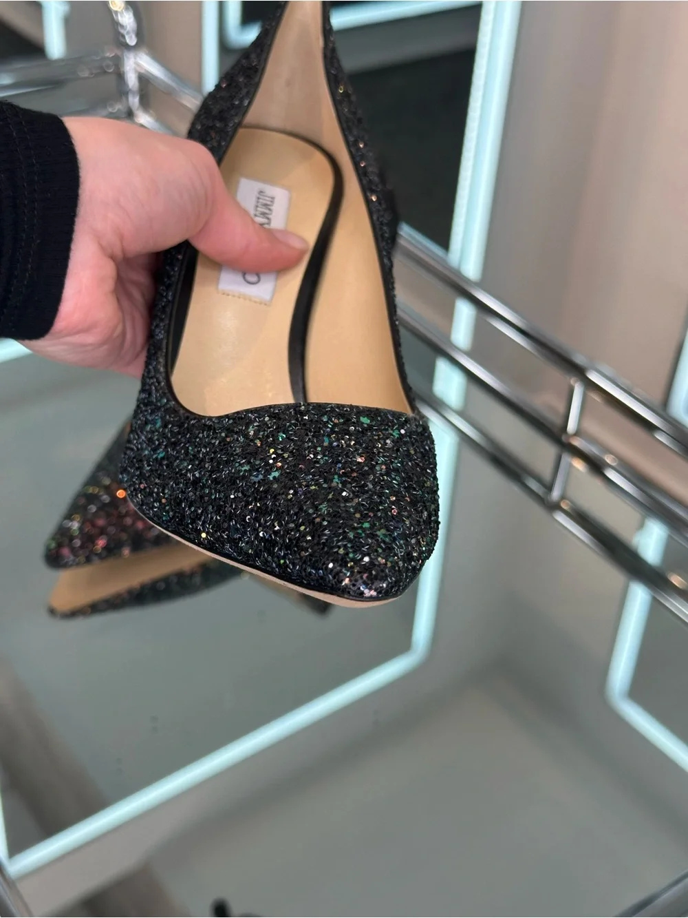 Jimmy Choo Glitter Heels